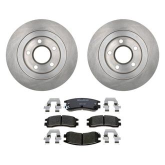Raybestos® - R-Line™ Plain Rear Brake Kit with Ceramic Pads