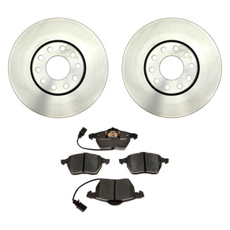 Raybestos® - R-Line™ Plain Front Brake Kit with Semi-Metallic Pads