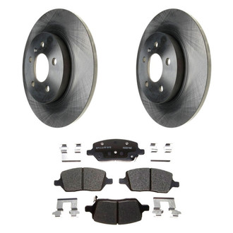 Raybestos® - R-Line™ Plain Rear Brake Kit with Ceramic Pads