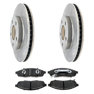 Raybestos® - R-Line™ Plain Front Brake Kit with Semi-Metallic Pads