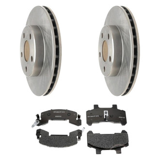 Raybestos® - R-Line™ Plain Front Brake Kit with Semi-Metallic Pads
