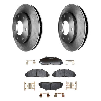 Raybestos® - R-Line™ Plain Front Brake Kit with Ceramic Pads