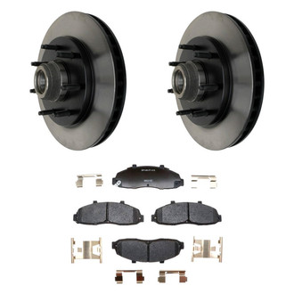 Raybestos® - R-Line™ Plain Front Brake Kit with Ceramic Pads