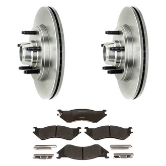 Raybestos® - R-Line™ Plain Front Brake Kit with Ceramic Pads