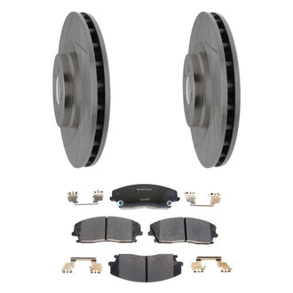 Raybestos® - R-Line™ Plain Front Brake Kit with Ceramic Pads