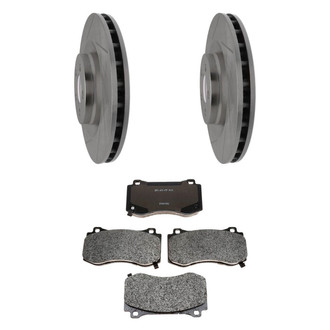 Raybestos® - R-Line™ Plain Front Brake Kit with Semi-Metallic Pads
