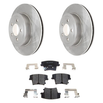 Raybestos® - R-Line™ Plain Rear Brake Kit with Ceramic Pads