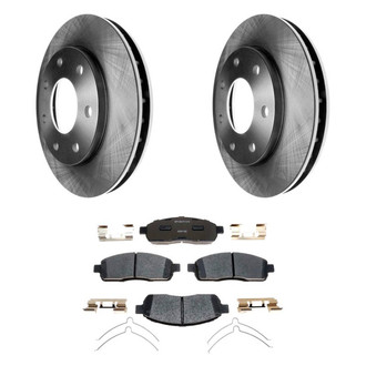 Raybestos® - R-Line™ Plain Front Brake Kit with Ceramic Pads