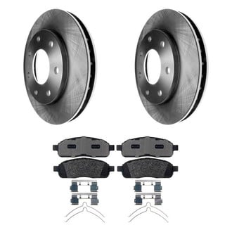 Raybestos® - R-Line™ Plain Front Brake Kit with Semi-Metallic Pads