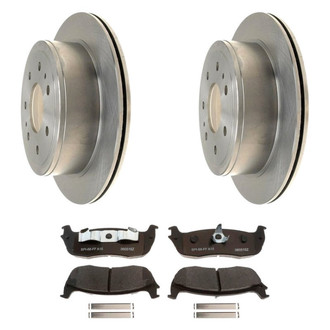 Raybestos® - R-Line™ Plain Rear Brake Kit with Ceramic Pads