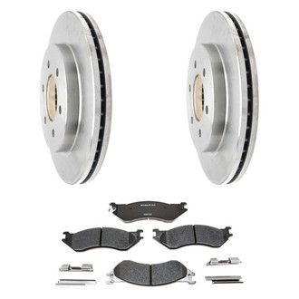 Raybestos® - R-Line™ Front Brake Kit with Semi-Metallic Pads