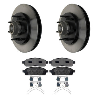 Raybestos® - R-Line™ Plain Front Brake Kit with Semi-Metallic Pads