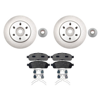 Raybestos® - R-Line™ Plain Front Brake Kit with Semi-Metallic Pads