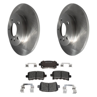 Raybestos® - R-Line™ Plain Rear Brake Kit with Ceramic Pads
