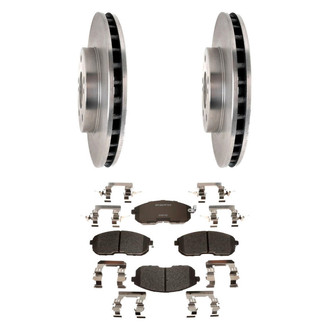 Raybestos® - R-Line™ Plain Front Brake Kit with Semi-Metallic Pads