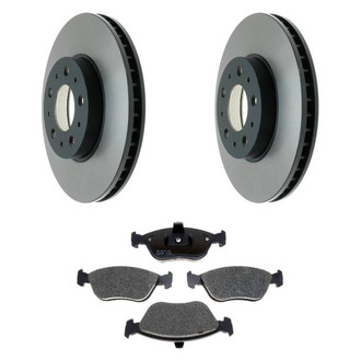Raybestos® - R-Line™ 1-Piece Brake Kit with Semi-Metallic Brake Pads