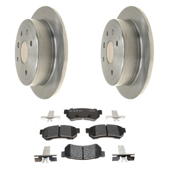Raybestos® - R-Line™ Plain Rear Brake Kit with Ceramic Pads