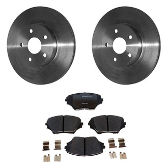 Raybestos® - R-Line™ Plain Front Brake Kit with Ceramic Pads