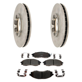 Raybestos® - R-Line™ Plain Front Brake Kit with Ceramic Pads