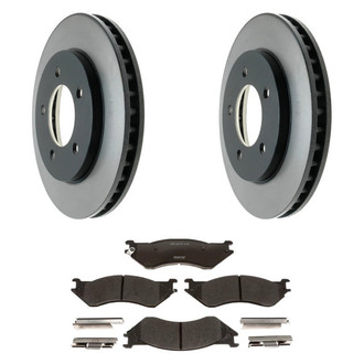 Raybestos® - R-Line™ Plain Front Brake Kit with Ceramic Pads