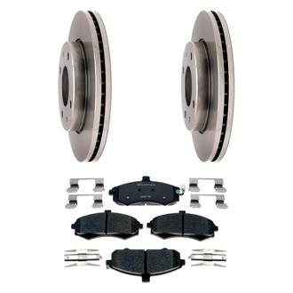 Raybestos® - R-Line™ Plain Front Brake Kit with Ceramic Pads