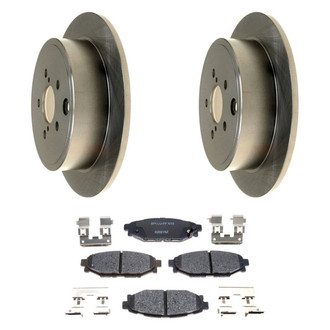 Raybestos® - R-Line™ Plain Rear Brake Kit with Ceramic Pads