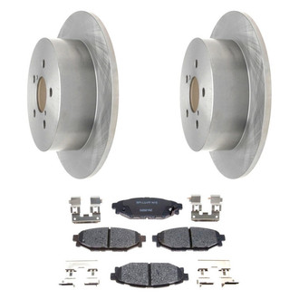 Raybestos® - R-Line™ Plain Rear Brake Kit with Ceramic Pads