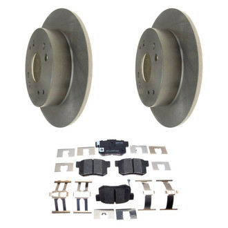 Raybestos® - R-Line™ Plain Rear Brake Kit with Ceramic Pads