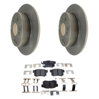 Raybestos® - R-Line™ Plain Rear Brake Kit with Ceramic Pads