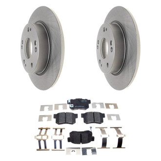Raybestos® - R-Line™ Plain Rear Brake Kit with Ceramic Pads