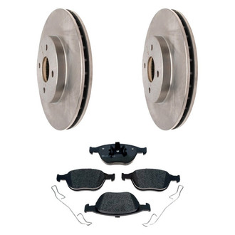 Raybestos® - R-Line™ Plain Front Brake Kit with Semi-Metallic Pads