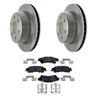 Raybestos® - R-Line™ Plain Rear Brake Kit with Ceramic Pads