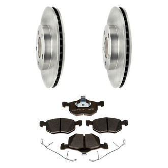 Raybestos® - R-Line™ 1-Piece Brake Kit with Semi-Metallic Brake Pads