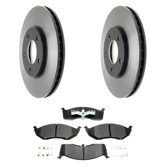 Raybestos® - R-Line™ Plain Front Brake Kit with Ceramic Pads