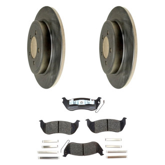 Raybestos® - R-Line™ Plain Rear Brake Kit with Ceramic Pads
