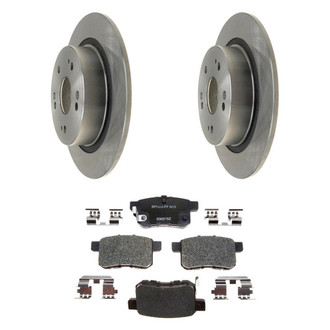 Raybestos® - R-Line™ Plain Rear Brake Kit with Ceramic Pads
