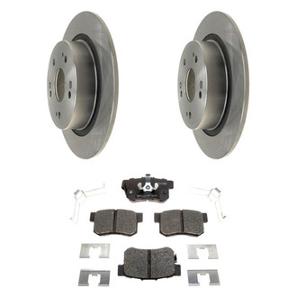 Raybestos® - R-Line™ Plain Rear Brake Kit with Ceramic Pads