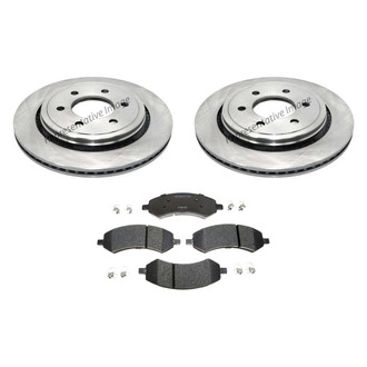 Raybestos® - R-Line™ 1-Piece Brake Kit with Semi-Metallic Brake Pads