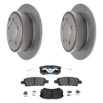 Raybestos® - R-Line™ Plain Rear Brake Kit with Ceramic Pads
