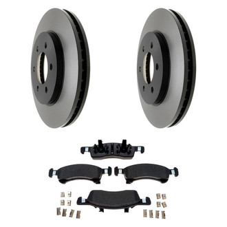 Raybestos® - R-Line™ Plain Front Brake Kit with Semi-Metallic Pads