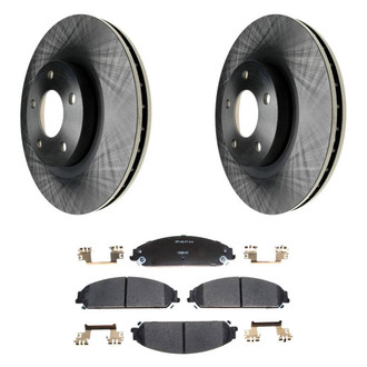 Raybestos® - R-Line™ Plain Front Brake Kit with Ceramic Pads