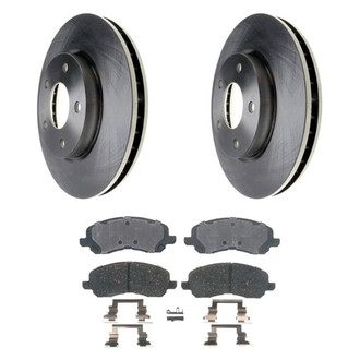 Raybestos® - R-Line™ Plain Front Brake Kit with Ceramic Pads