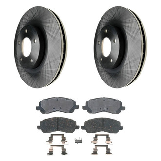 Raybestos® - R-Line™ Plain Front Brake Kit with Ceramic Pads