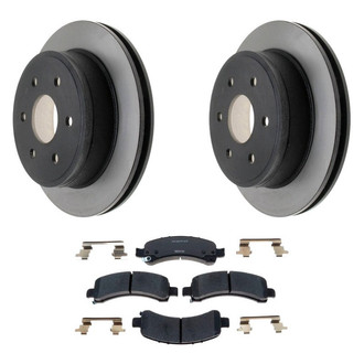 Raybestos® - R-Line™ Plain Rear Brake Kit with Ceramic Pads