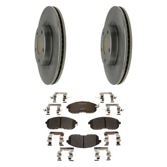 Raybestos® - R-Line™ Plain Front Brake Kit with Semi-Metallic Pads