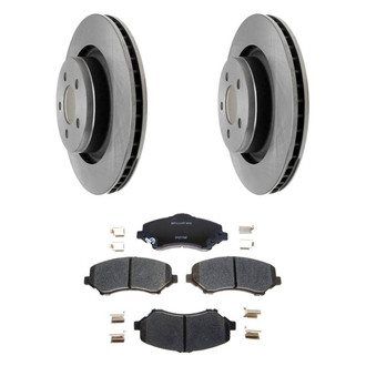 Raybestos® - R-Line™ Plain Front Brake Kit with Ceramic Pads