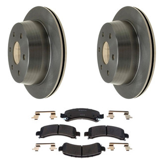 Raybestos® - R-Line™ Plain Rear Brake Kit with Ceramic Pads