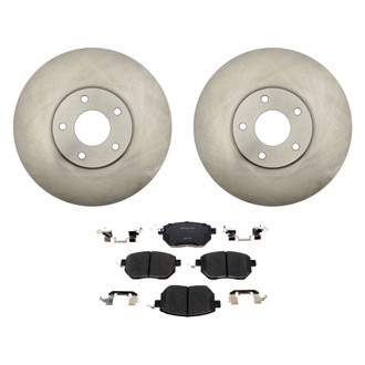 Raybestos® - R-Line™ Plain Front Brake Kit with Ceramic Pads