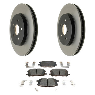 Raybestos® - R-Line™ Plain Front Brake Kit with Ceramic Pads