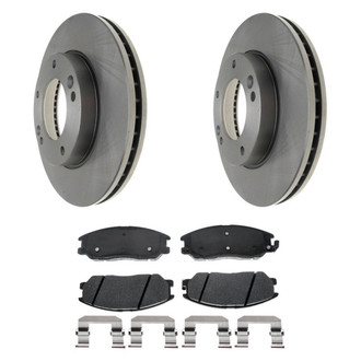 Raybestos® - R-Line™ Plain Front Brake Kit with Ceramic Pads